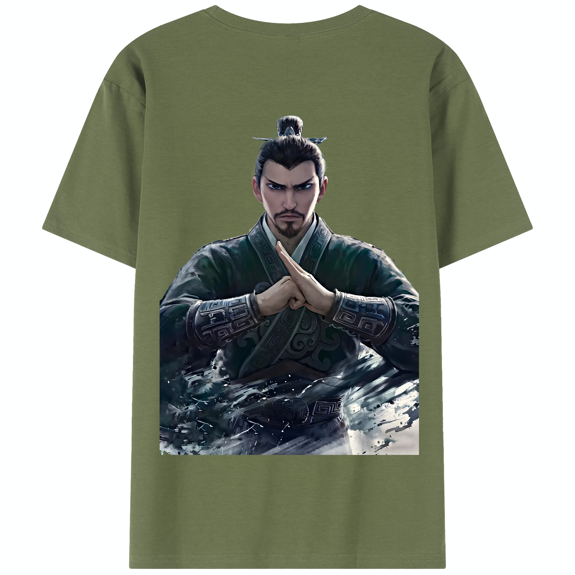 （画像用） Ne Zha 2 ナタ 魔童の大暴れ 綿100％半袖Tシャツ（背面プリント）